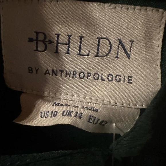 BHLDN Dark Green Ruffled Maxi Dress - Picture 7 of 7